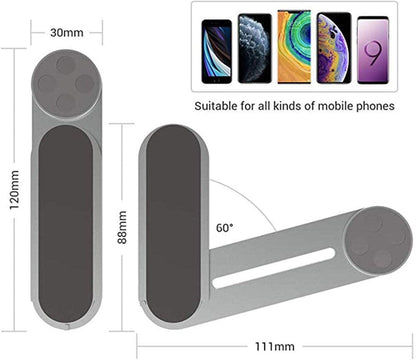 Magnetic Foldable Laptop Side Phone Holder